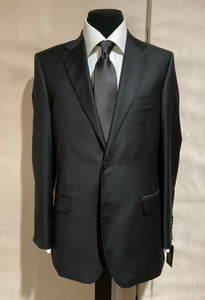 R P SUIT / MADE IN ITALY / SOLID CHARCOAL GREY / MEDIUM GREY / BLACK / LIGHT NAVY / SUPER 150’S / MODERN SLIM FIT