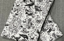 Load image into Gallery viewer, R P DESIGNS EXCLUSIVE SHIRTS / BLACK &amp; WHITE SKULL PRINT DESIGN
