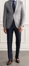 Load image into Gallery viewer, R P SPORTS JACKET / LORO PIANA / GREY PLAID / WOOL SILK LINEN / CONTEMPORARY FIT
