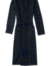 Load image into Gallery viewer, R P LUXURY ROBE SHAWL COLLAR / PLAID TARTAN BLACK WATCH / MADE IN ENGLAND / SMALL TO XX-LARGE
