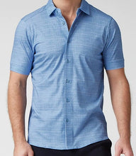 Load image into Gallery viewer, R P LUXURY KNIT SHIRT / BLUE TEXTURE / PURE COTTON / 2 COLORS / S TO XXL
