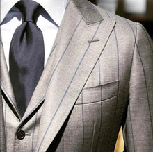 Load image into Gallery viewer, R P SUIT / CUSTOM BESPOKE / MADE TO MEASURE / MADE TO ORDER / ALL STYLES, DESIGNS &amp; SIZES / FABRICS MADE IN ITALY &amp; ENGLAND
