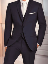 Load image into Gallery viewer, R P SUIT / NAVY BLUE / 3 PIECE VEST / CLASSIC FIT AND SLIM FIT / MICROFIBER / 36 TO 54 / REG / LONG / SHORT
