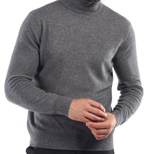 Load image into Gallery viewer, R P LUXURY TURTLENECK / 100% CASHMERE / BLACK / GREY / NAVY / OATMEAL / INK BLUE / S TO XXL
