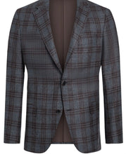 Load image into Gallery viewer, R P SPORTS JACKET / SOFT JACKET / GREY PLAID / WOOL SILK LINEN / CONTEMPORARY FIT
