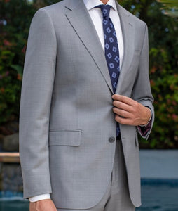 R P SUIT / SOLID LIGHT GREY / CONTEMPORARY FIT