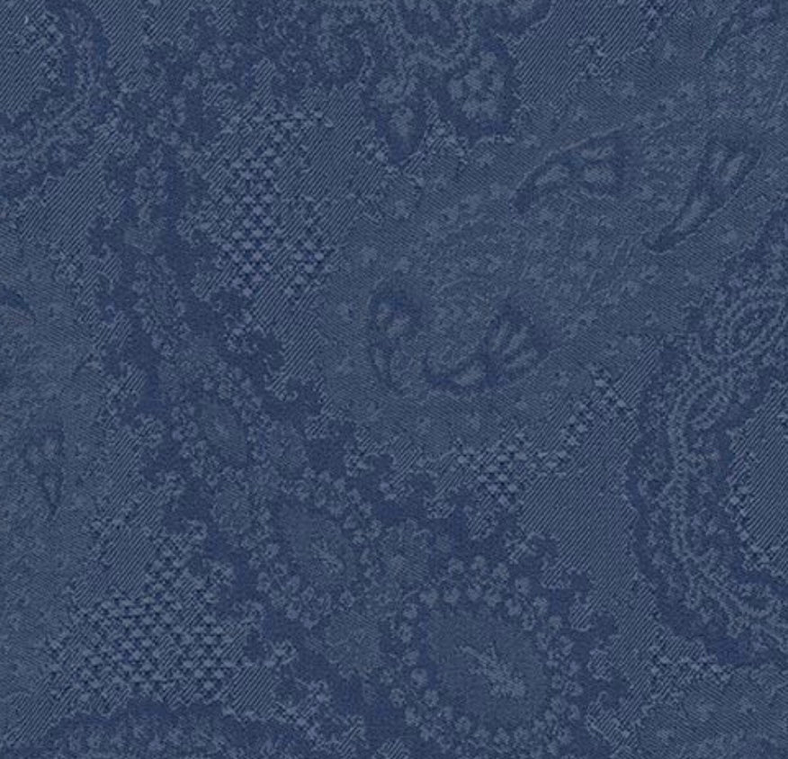 R P BLUE PAISLEY DINNER JACKET / WOOL & SILK / MADE TO ORDER