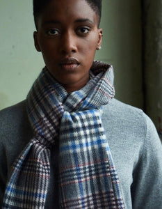 R P SCARF / PURE CASHMERE / MADE IN ENGLAND / WIDE SIZE / MEN / WOMEN