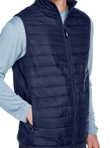 R P LUXE PUFFER VEST /  PACKABLE / WATER RESISTANT / 5 CUSTOM COLORS / S TO 5-XL
