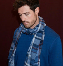 Load image into Gallery viewer, R P SCARF / FINE CASHMERE &amp; SILK LIGHTWEIGHT / MADE IN ENGLAND / MEN / WOMEN
