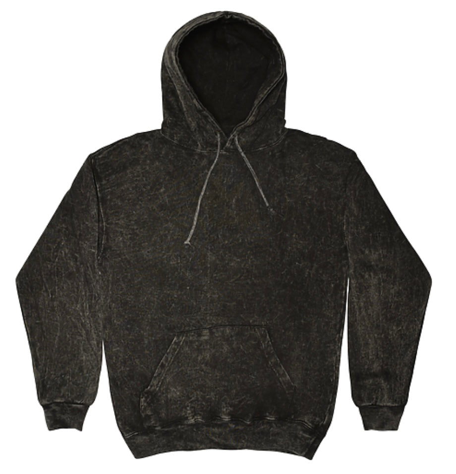HAND TIE DYE PULLOVER HOODIE FLEECE / 5 CUSTOM COLORS / S TO XXX-L