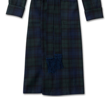 Load image into Gallery viewer, R P LUXURY ROBE SHAWL COLLAR / PLAID TARTAN BLACK WATCH / MADE IN ENGLAND / SMALL TO XX-LARGE

