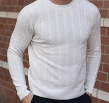 Load image into Gallery viewer, R P CABLE 100% CASHMERE LUXURY SWEATER / CREW NECK / 9 COLORS / S TO XXL
