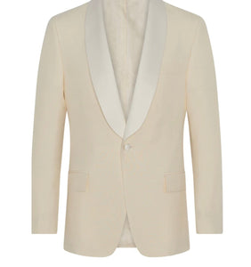 R P IVORY DINNER JACKET / LORO PIANA / WOOL / CASHMERE / CUSTOM BESPOKE / MADE TO MEASURE / MADE TO ORDER / ALL STYLES, DESIGNS & SIZES / FABRICS MADE IN ITALY & ENGLAND / FROM