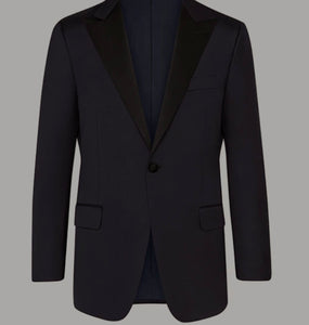 R P DARK GREY DINNER JACKET / PURE SILK / MADE TO ORDER