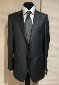 R P SUIT / MADE IN ITALY / SOLID CHARCOAL GREY / MEDIUM GREY / BLACK / LIGHT NAVY / SUPER 150’S / MODERN SLIM FIT