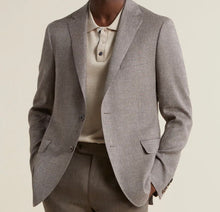 Load image into Gallery viewer, R P SPORTS JACKET / LIGHT BROWN / WOOL LINEN SILK / CONTEMPORARY FIT
