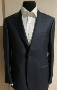 R P SPORTS JACKET / BLAZER SOLID NAVY / WOOL / CONTEMPORARY FIT