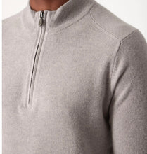 Load image into Gallery viewer, R P 100% CASHMERE LUXURY SWEATER / 1/4 ZIP MOCK NECK / 16 COLORS / S TO XXL
