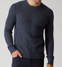Load image into Gallery viewer, R P CABLE 100% CASHMERE LUXURY SWEATER / CREW NECK / 9 COLORS / S TO XXL
