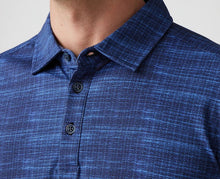 Load image into Gallery viewer, R P LUXURY POLO SHIRT / BLUE TEXTURE / PURE COTTON / 2 COLORS / S TO XXL
