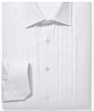 Load image into Gallery viewer, R P DESIGNS TUXEDO SHIRT / HAND PLEATED FRONT / PURPLE LINEN
