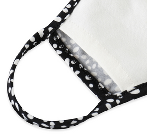 BLACK / WHITE DESIGN JERSEY / FILTER POCKET + 2 FILTERS / ADULT / SMALL WOMENS / YOUTH