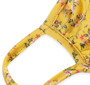YELLOW FLORAL JERSEY / ADULT / SMALL WOMENS / YOUTH