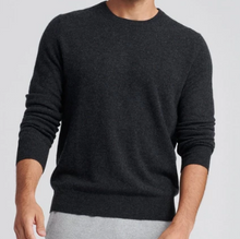 Load image into Gallery viewer, MENS CREW NECK 100% CASHMERE LUXURY SWEATER / 20 COLORS
