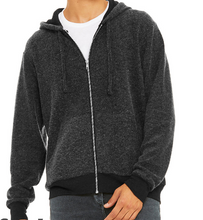 Load image into Gallery viewer, LUXURY SUEDED FLEECE FULL ZIP HOODIE / 3 COLORS / XS TO XX-L
