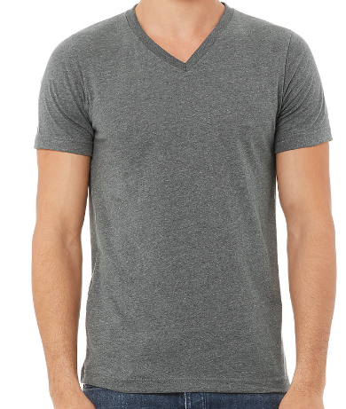 LUXE V-NECK T-SHIRT SHORT SLEEVE JERSEY / 5 BASIC COLORS / XS TO XX-L