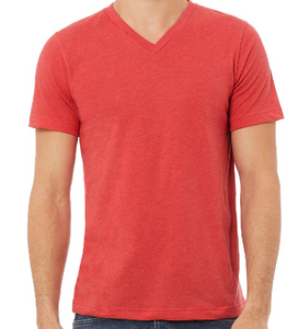 LUXE V-NECK T-SHIRT SHORT SLEEVE JERSEY / 10 COLORS / XS TO XX-L