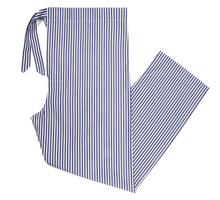 Load image into Gallery viewer, R P PAJAMAS / SARTORIAL MID BLUE SUITING STRIPE / GREY SUITING STRIPE
