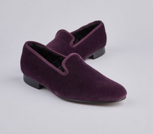 Load image into Gallery viewer, ENGLISH VELVET SHOES / NAVY VELVET / 6 COLORS / SIZE 6 TO 13
