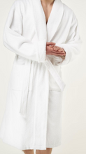 Load image into Gallery viewer, ROBE SHALL COLLAR / MEN / WOMEN / LUXE SOFT COZY / BLACK / NAVY / GREY / WHITE / MONOGRAMS
