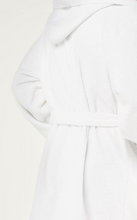 Load image into Gallery viewer, R P LUXURY ROBE WITH HOOD / COTTON TERRY / MEN / WOMEN / BLACK / WHITE / MONOGRAMS
