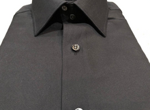 Load image into Gallery viewer, R P DESIGNS EXCLUSIVE SHIRTS / LINEN BLACK SOLID COLOR
