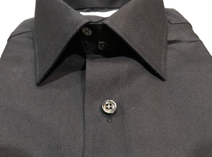 R P DESIGNS TUXEDO SHIRT / HAND PLEATED FRONT / GREY / COTTON
