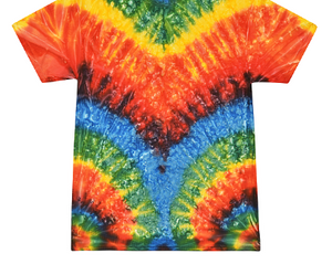 HAND TIE DYE T-SHIRT SHORT SLEEVE / 12 COLORS / S TO 5XL