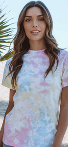 HAND TIE DYE T-SHIRT SHORT SLEEVE / 12 COLORS / S TO 5-XL