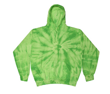 Load image into Gallery viewer, CHILDS SIZE / HAND TIE DYE PULLOVER HOODIE FLEECE / 5 COLORS / CHILD 2-4 / 6-8 / 10-12 / 14-16
