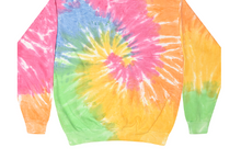 Load image into Gallery viewer, HAND TIE DYE CREWNECK FLEECE / 5 CUSTOM COLORS / S TO XXX-L
