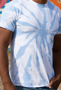 HAND TIE DYE T-SHIRT SHORT SLEEVE / 12 COLORS / S TO 5XL