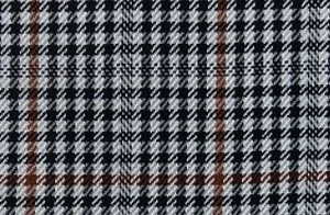R P SPORTS JACKET / HOUNDSTOOTH / BLACK + RUST / BLACK + TAN / SILK / WOOL / CONTEMPORARY FIT
