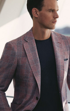 Load image into Gallery viewer, R P SPORTS JACKET / SOFT JACKET / GRAPE CHECK / WOOL SILK LINEN / CONTEMPORARY FIT
