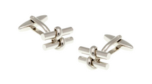 Load image into Gallery viewer, R P CUFF LINKS / SILVER DESIGN
