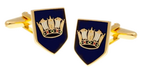 Load image into Gallery viewer, R P LINKS / GOLD / NAVY BLAZER NAUTICAL CROWN ENAMEL DESIGN
