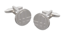 Load image into Gallery viewer, R P CUFF LINKS / SILVER GLEN PLAID DESIGN
