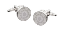 Load image into Gallery viewer, R P CUFF LINKS / SILVER CASINO POKER DESIGN
