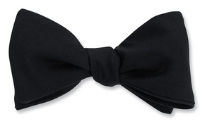 R P BOW TIE / PURE COTTON / HAND MADE / BLACK